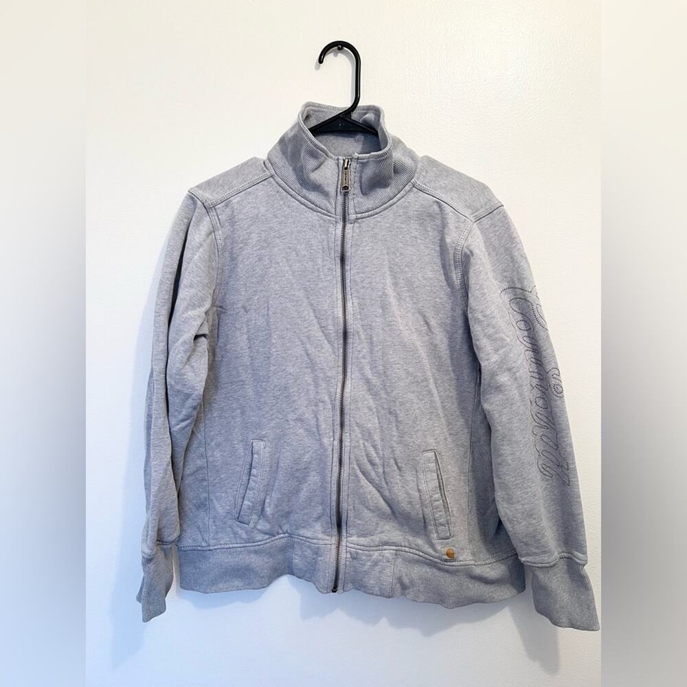 Carhartt grey full zip sweatshirt thick work outdoor women’s large